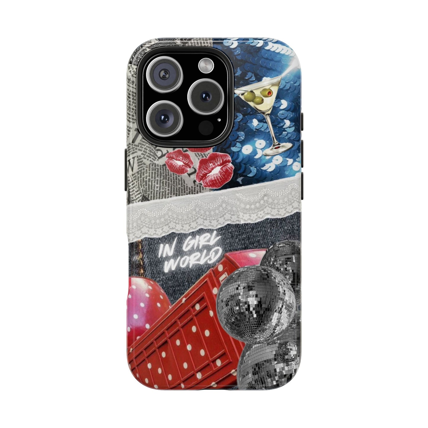 "In Girl World" iPhone Case